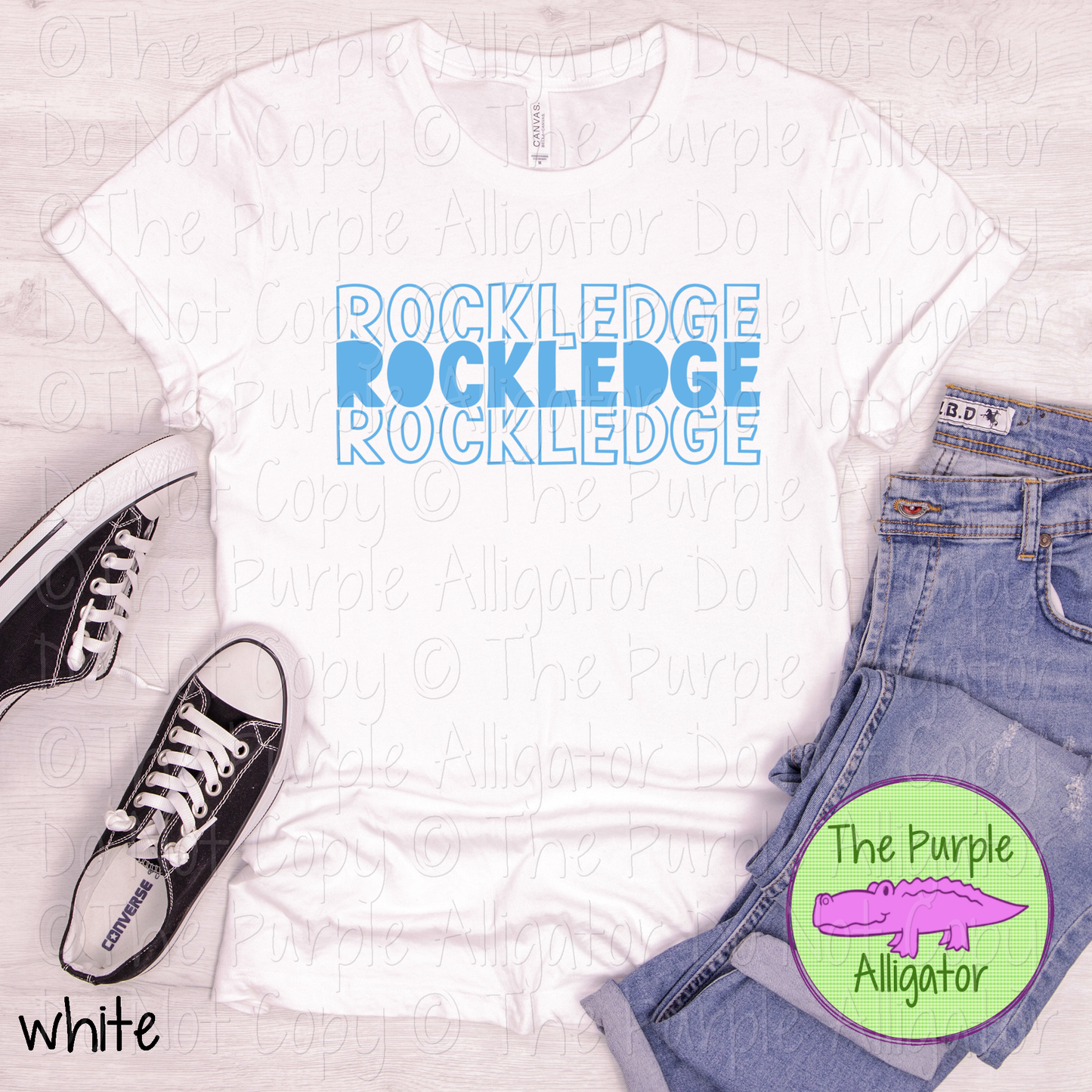 Rockledge Block Party - The Stacked Series | Bold Stacked Spirit Wear for Game Day & School Pride  0126 TPA