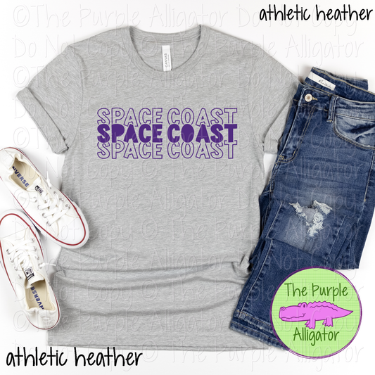 Space Coast Block Party - The Stacked Series | Bold Stacked Spirit Wear for Game Day & School Pride  0126 TPA