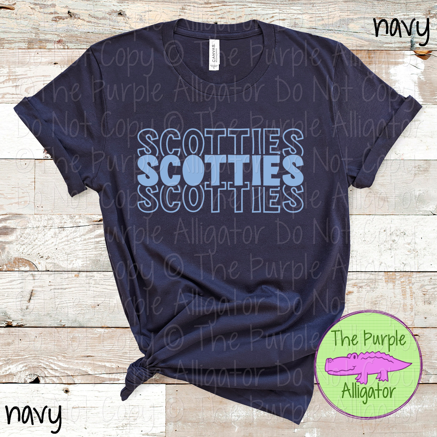 Scotties Block Party - The Stacked Series | Bold Stacked Spirit Wear for Game Day & School Pride  0126 TPA