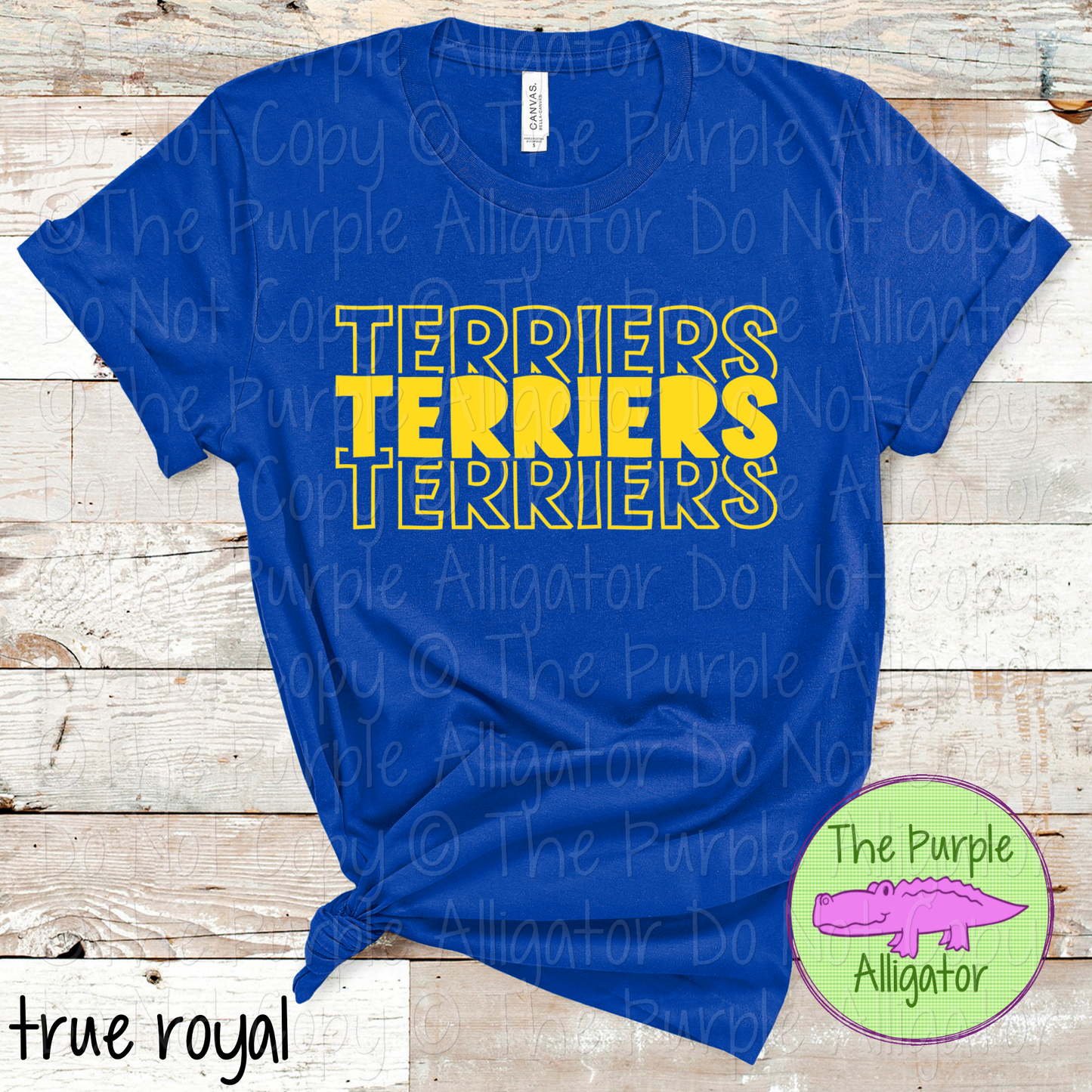 Terriers Block Party - The Stacked Series | Bold Stacked Spirit Wear for Game Day & School Pride  0126 TPA