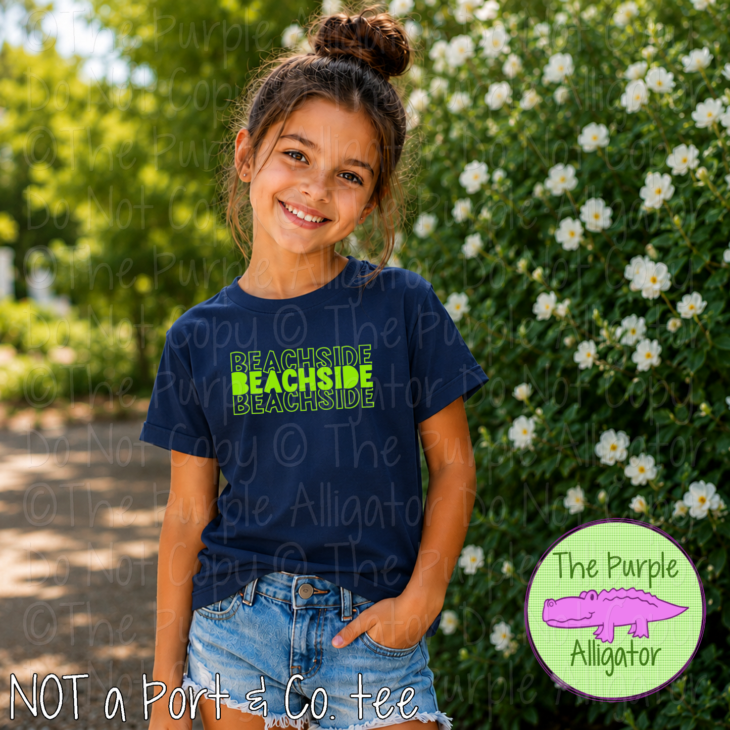 Beachside Block Party - The Stacked Series | Custom School & Mascot Spirit Wear Shirt | Personalized Fan Apparel 0126 TPA