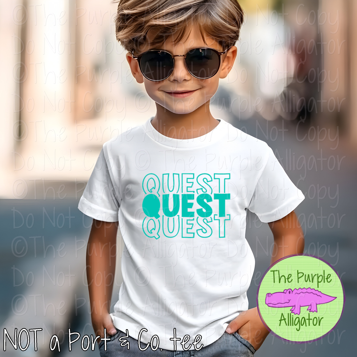 Quest Block Party - The Stacked Series | Custom School & Mascot Spirit Wear Shirt | Personalized Fan Apparel 0126 TPA