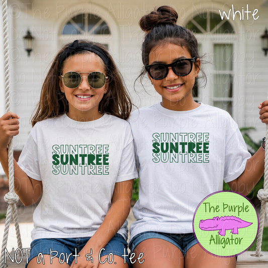 Suntree Block Party - The Stacked Series | Custom School & Mascot Spirit Wear Shirt | Personalized Fan Apparel 0126 TPA