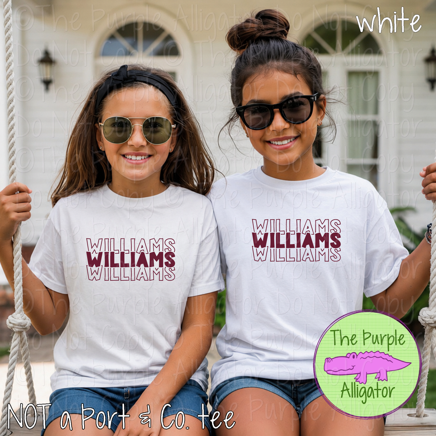 Williams Block Party - The Stacked Series | Custom School & Mascot Spirit Wear Shirt | Personalized Fan Apparel 0126 TPA