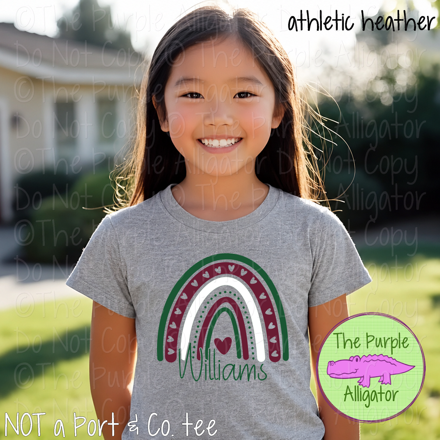 Williams Boho Rainbow | 3-Color School Rainbow Spirit Wear Design 0824 TPA