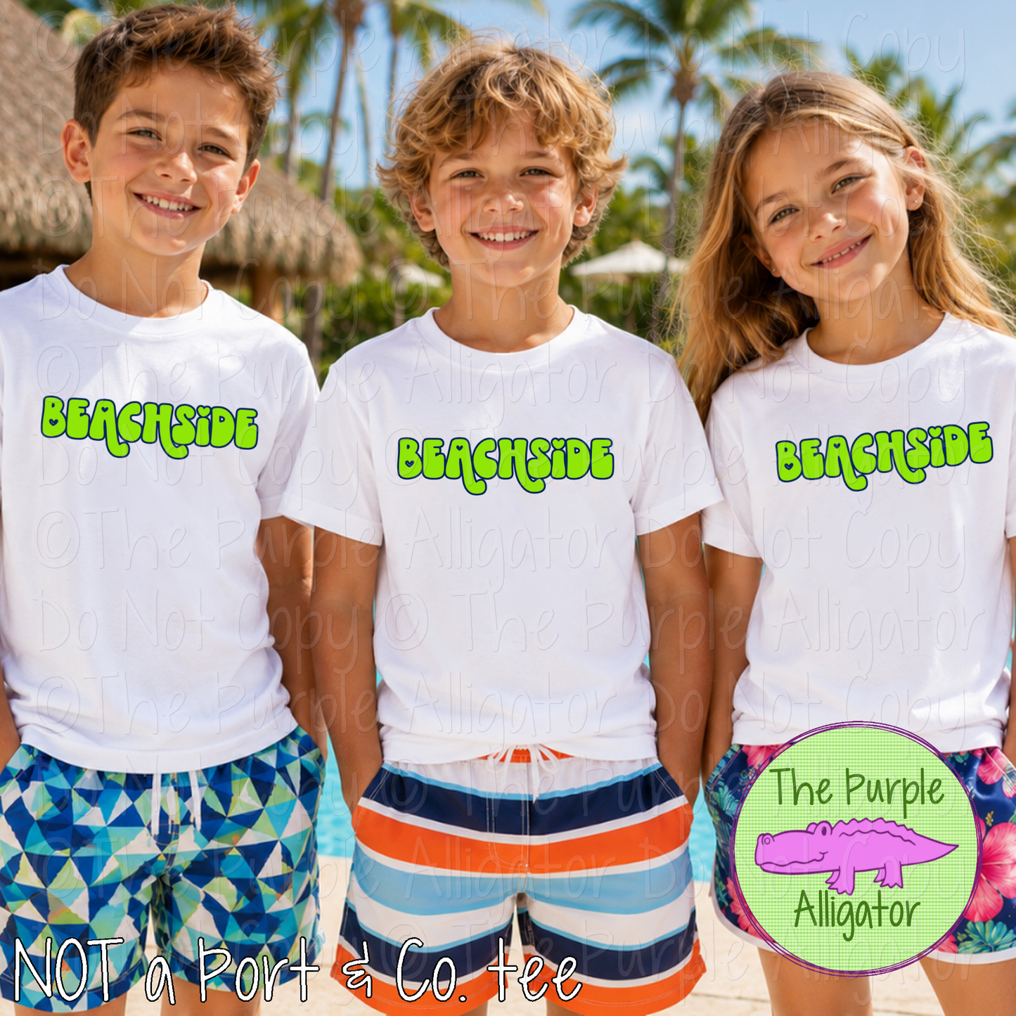 Beachside Retro Swash – Custom School Spirit Wear Mascot Apparel 0424 TPA