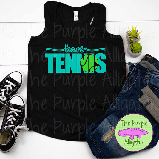 Bears Tennis SC3 Mascot School Spirit - CHOOSE YOUR DESIGN COLOR (d2f TPA)