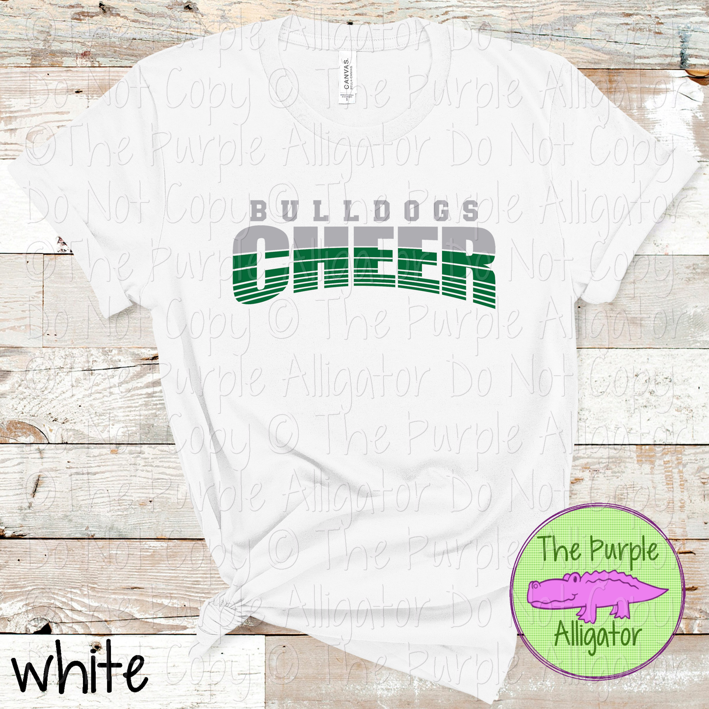 Bulldogs Cheer 39 - Vintage Arch Custom Cheer Spirit Wear Mascot Apparel 0626 TPA