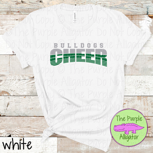 Bulldogs Cheer 39 - Vintage Arch Custom Cheer Spirit Wear Mascot Apparel 0626 TPA