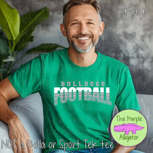 Bulldogs Football 41 - Vintage Arch Custom Football Spirit Wear Mascot Apparel 0626 TPA