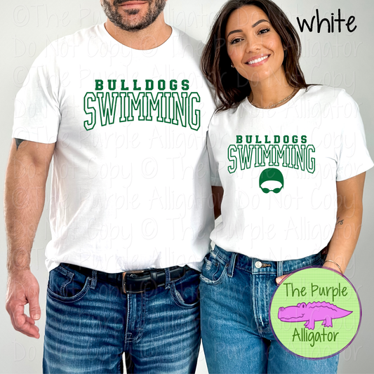 Bulldogs Swimming 2 - Custom Swim Spirit Wear Mascot Apparel 0626 TPA
