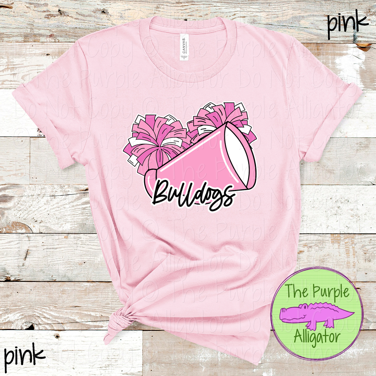 Bulldogs Spirit Shout Pink Out – Breast Cancer Awareness Cheer Spirit Wear 0926 TPA