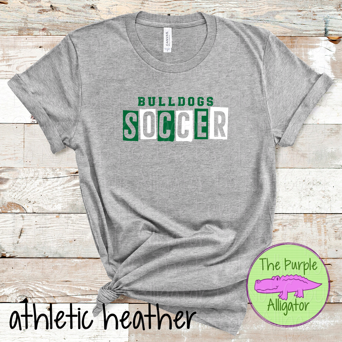 Bulldogs Soccer Halftime – The Halftime Series Custom Two-Color Mascot Soccer Spirit Wear 0626 TPA