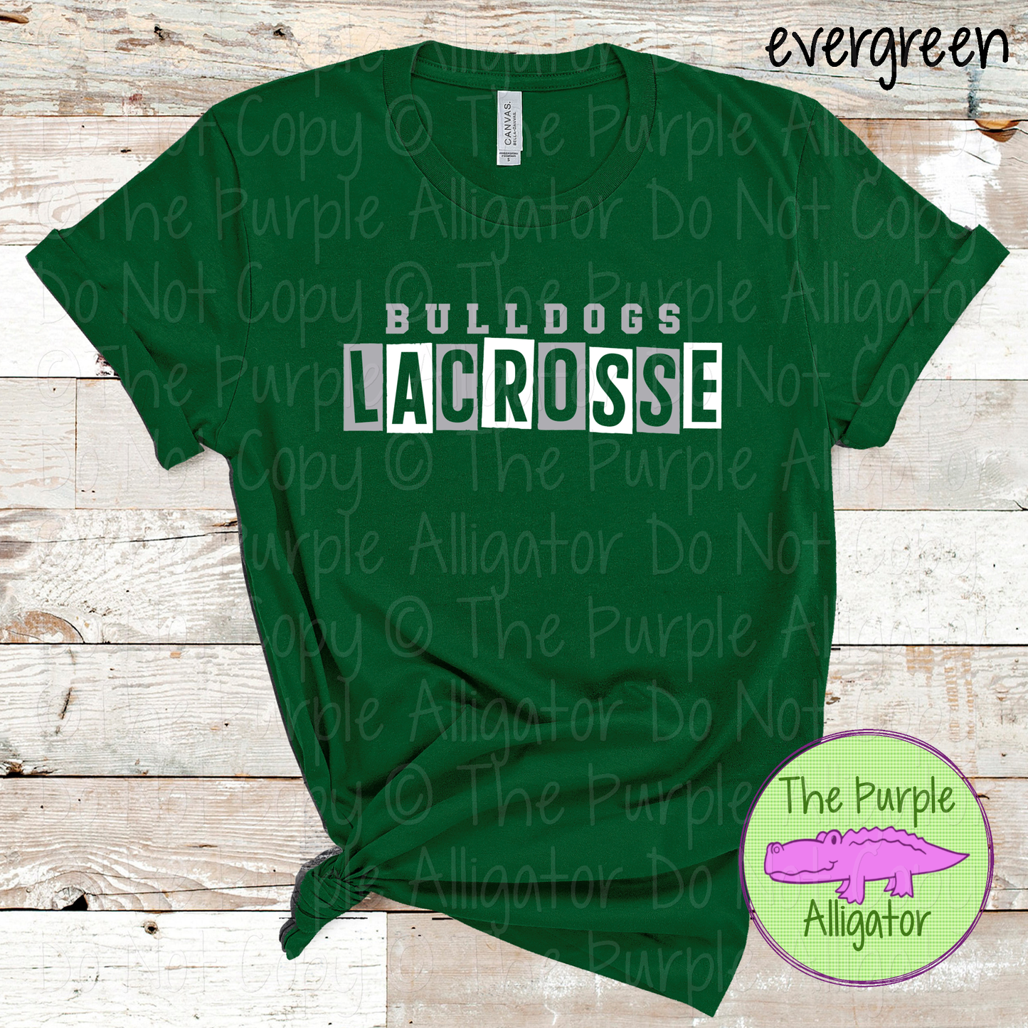 Bulldogs Lacrosse Halftime – The Halftime Series Custom Two-Color Mascot Lacrosse Spirit Wear 0626 TPA