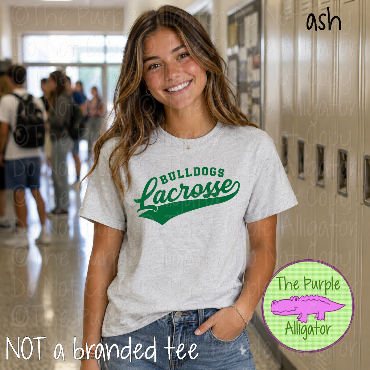 Bulldogs Lacrosse 10 – Classic Swash Custom Lacrosse Spirit Wear Mascot Apparel 1026 TPA
