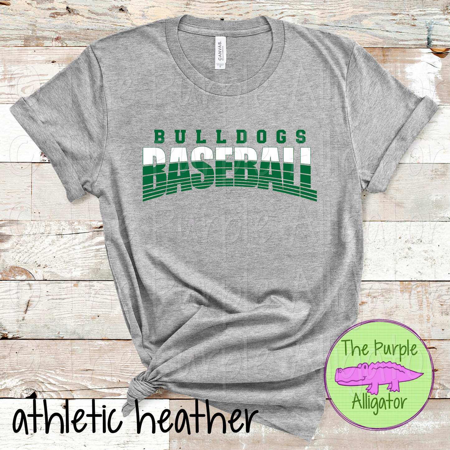 Bulldogs Baseball 22 - Vintage Arch Custom Baseball Spirit Wear Mascot Apparel 0724 TPA