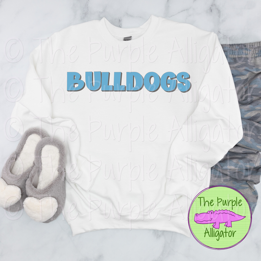 Bulldogs HG Mascot School Spirit CHOOSE YOUR DESIGN COLORS 1124 (d2f TPA)