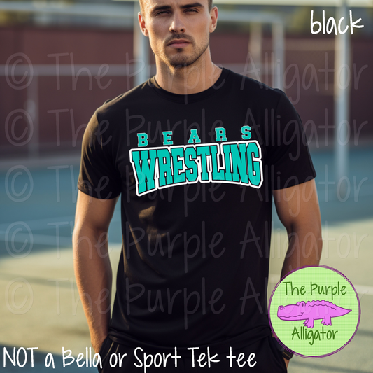 Bears Wrestling SC18 Mascot School Spirit - CHOOSE YOUR DESIGN COLOR (d2f TPA)