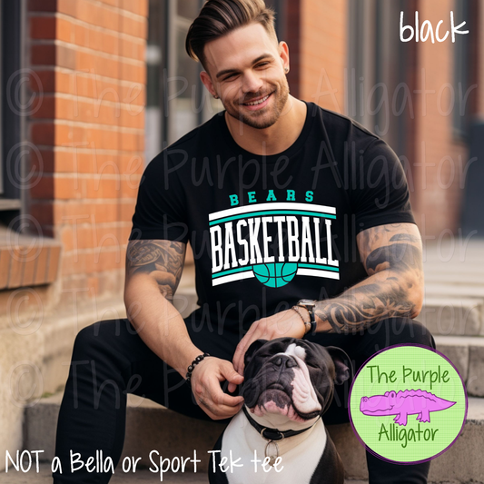 Bears Basketball SC51 Mascot School Spirit - CHOOSE YOUR DESIGN COLOR (d2f TPA)