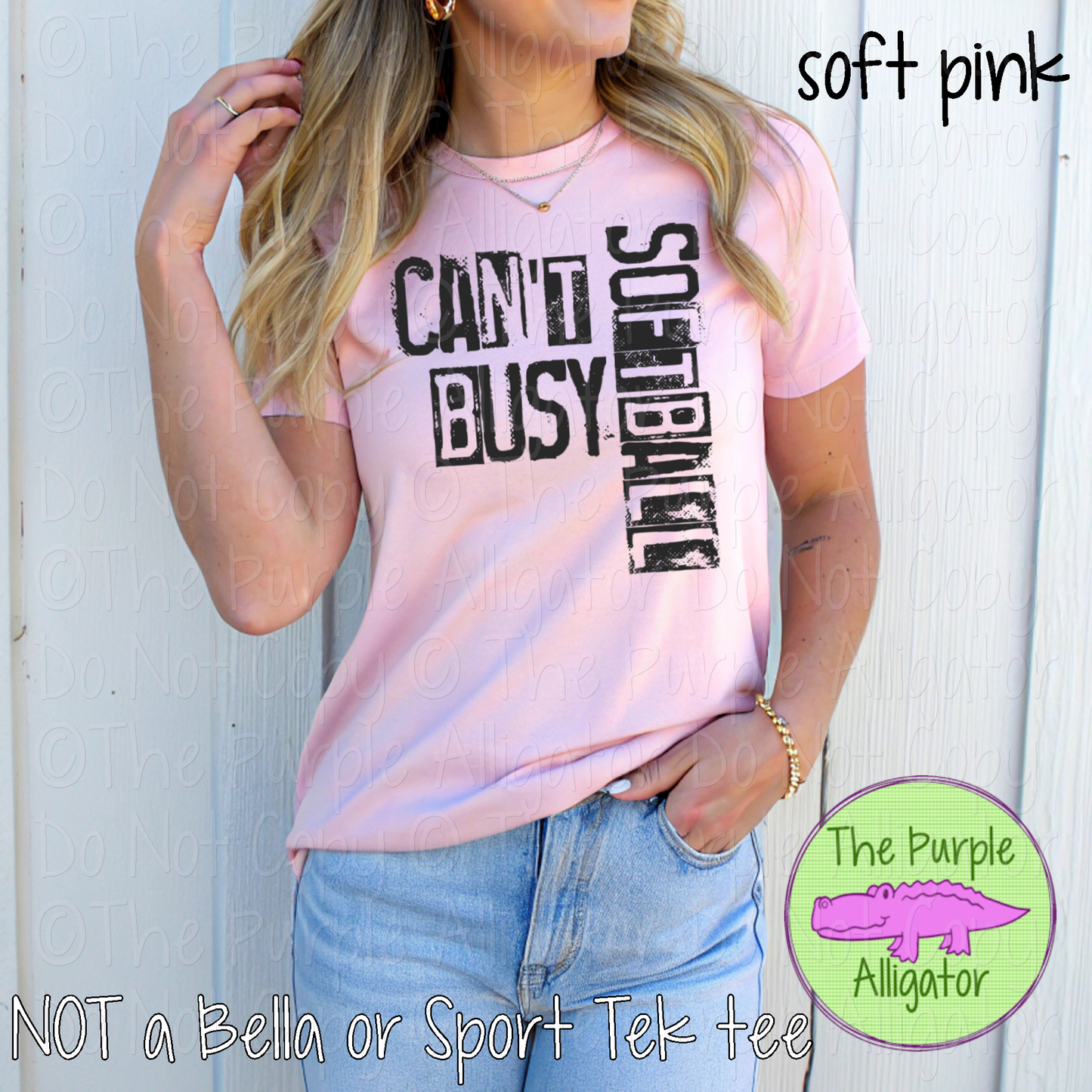 Can't Busy Softball Game Day Softball Mom Spirit Wear Design 0126 SM