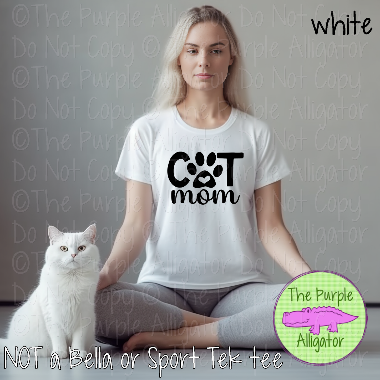 Cat Mom – Cute Paw Print Cat Lover Tee 0221 GM