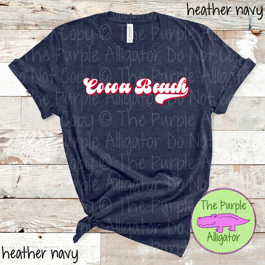 Cocoa Beach B-Retro | Custom Retro School Spirit Wear for Students, Staff & Fans - CHOOSE YOUR DESIGN COLORS 0725 (d2f TPA)