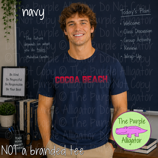 Cocoa Beach Championship – Bold Striped Game Day Spirit Apparel, Sports Fan Gear 0524 TPA