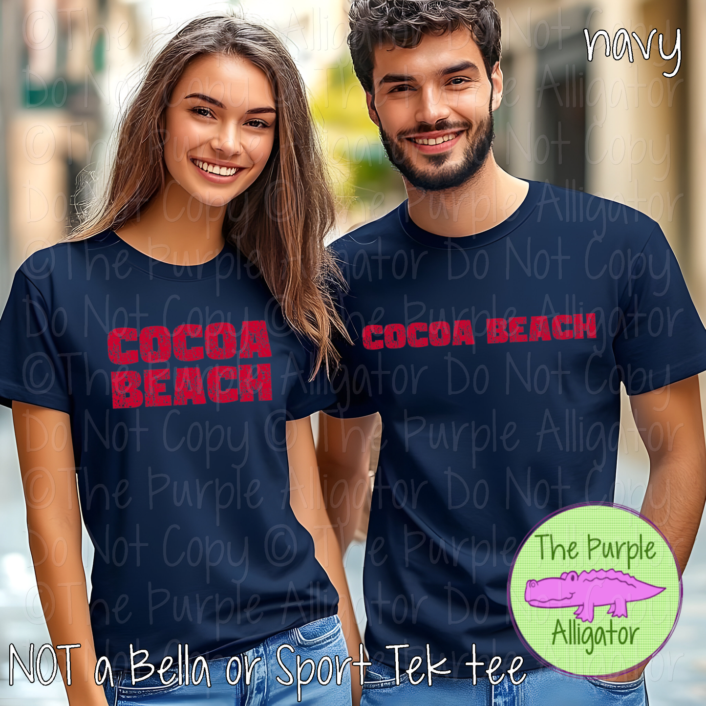 Cocoa Beach Hardline The Grunge Series Distressed Block Athletic Spirit Wear 0326 TPA