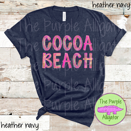 Cocoa Beach AJ Gold Distressed School Spirit (d2f TPA)