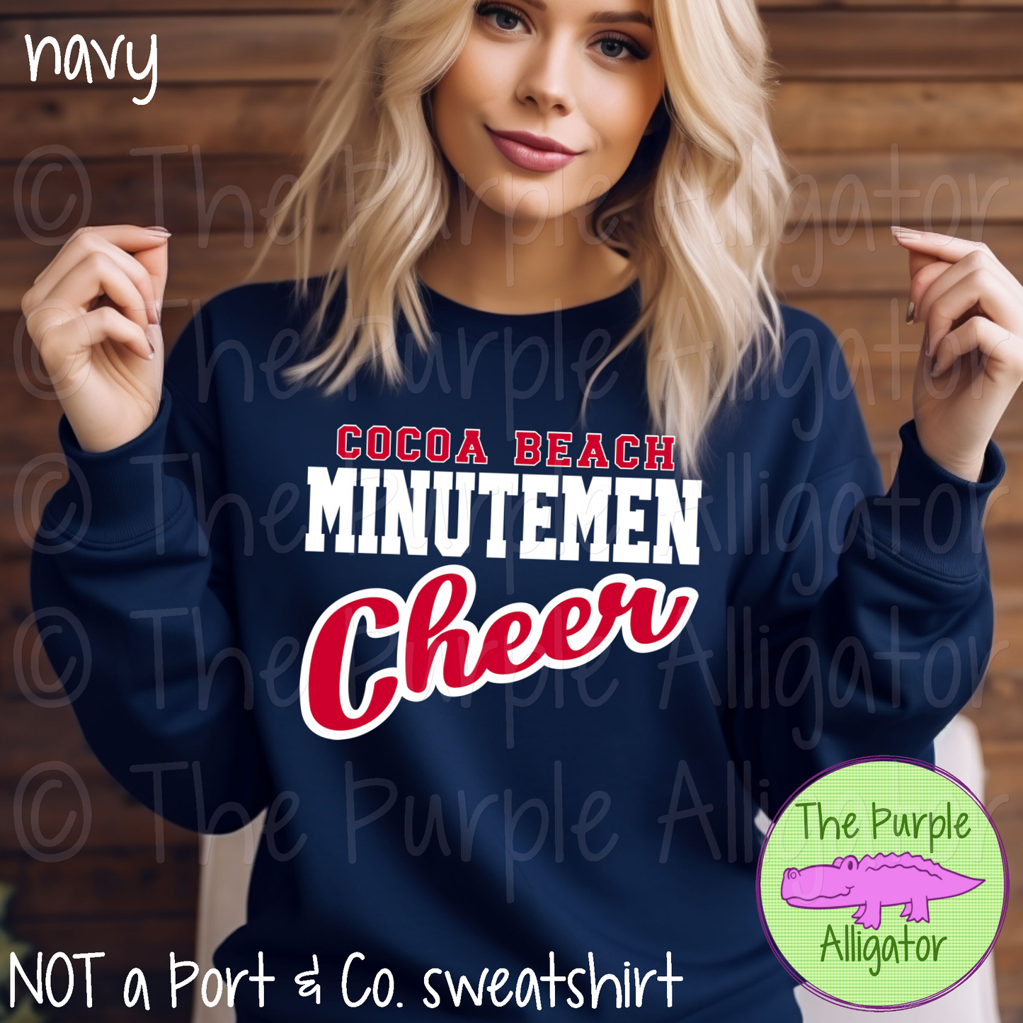 Cocoa Beach Minutemen Cheer SC16 Mascot School Spirit - CHOOSE YOUR DESIGN COLORS (d2f TPA)