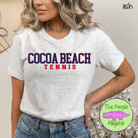 Cocoa Beach Tennis CB-JPST Mascot School Spirit (d2f TPA)