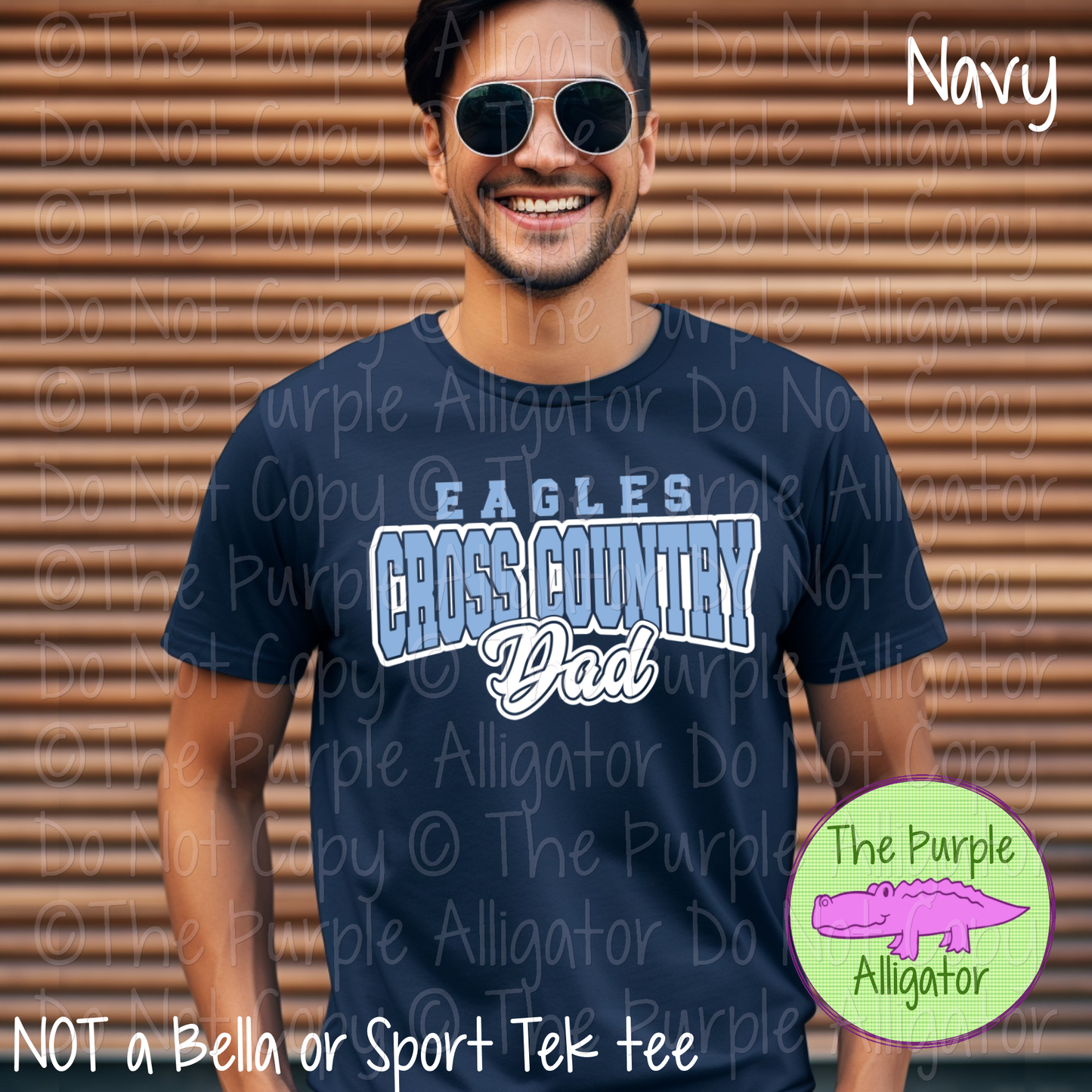 Eagles Cross Country Dad SC14 Mascot School Spirit Wear Team Gear - CHOOSE YOUR DESIGN COLORS - 0625 (d2f TPA)