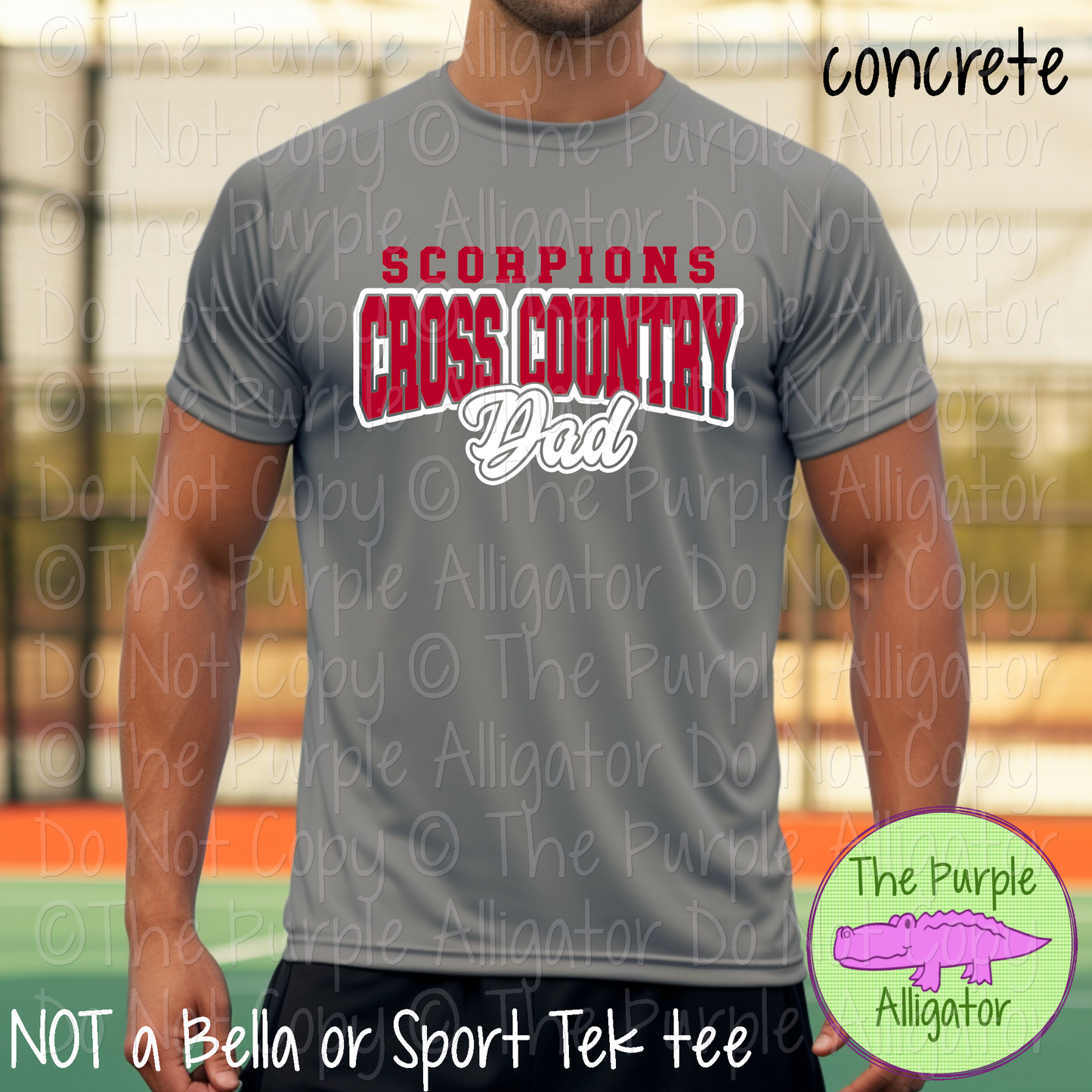 Scorpions Cross Country Dad SC14 Mascot School Spirit Wear Team Gear - CHOOSE YOUR DESIGN COLORS - 0625 (d2f TPA)