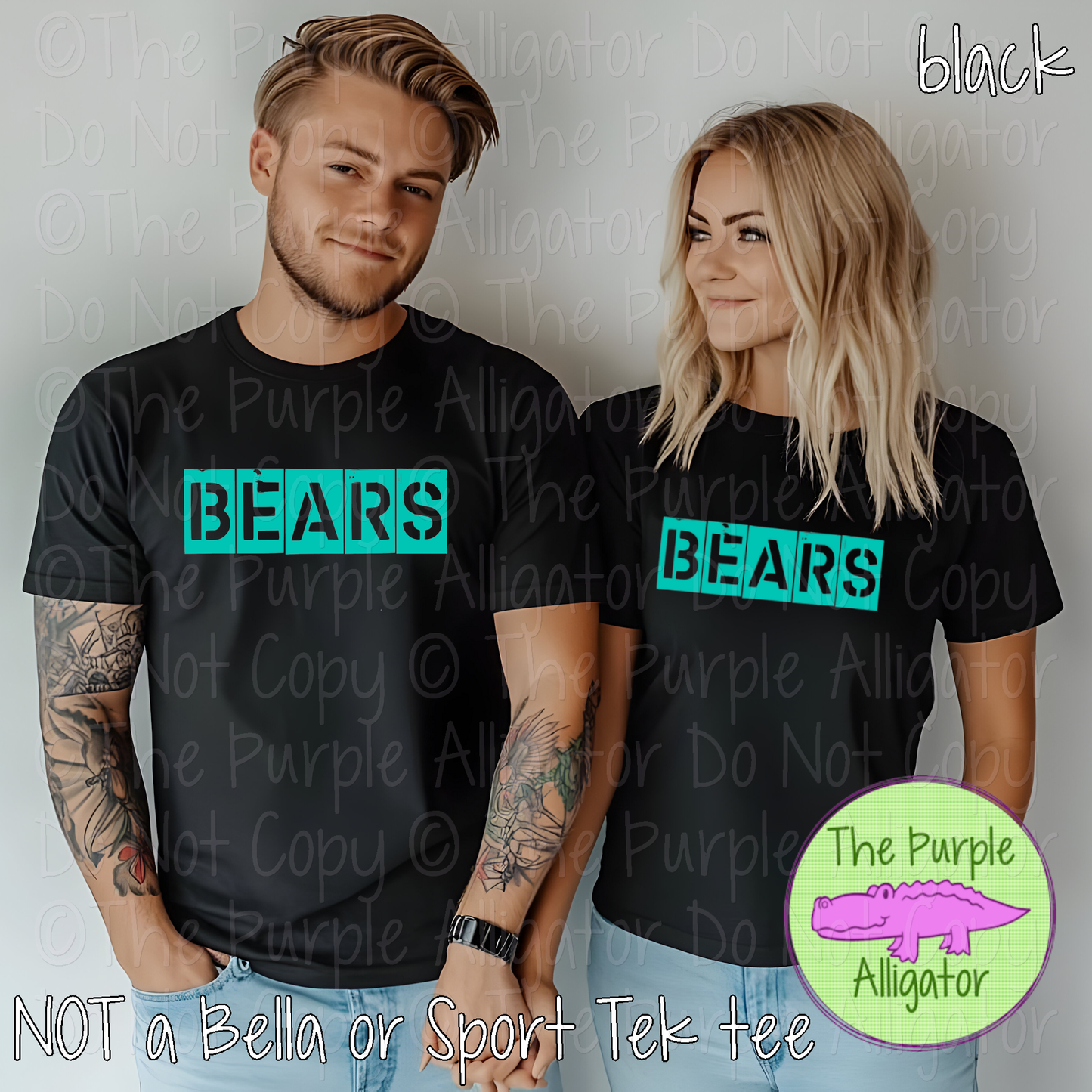Bears Chain of Command Stencil Spirit Wear - The Command Series 0226 TPA