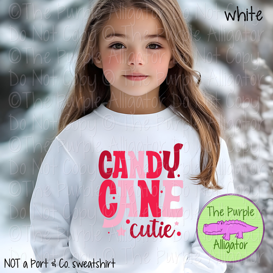 Candy Cane Cutie – Cute Christmas Shirt for Kids, Teens & Holiday Lovers 1123 (D2F BC)