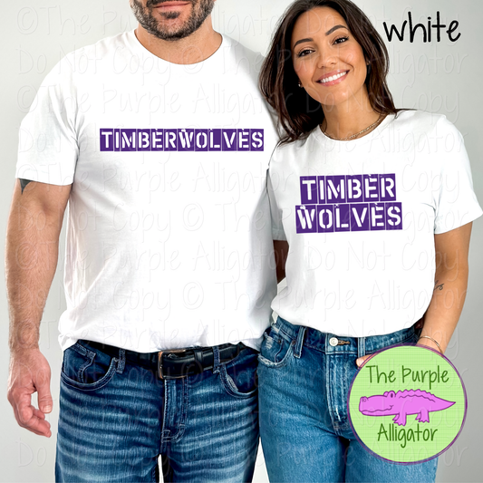 Timberwolves Chain of Command Stencil Spirit Wear - The Command Series 0226 TPA