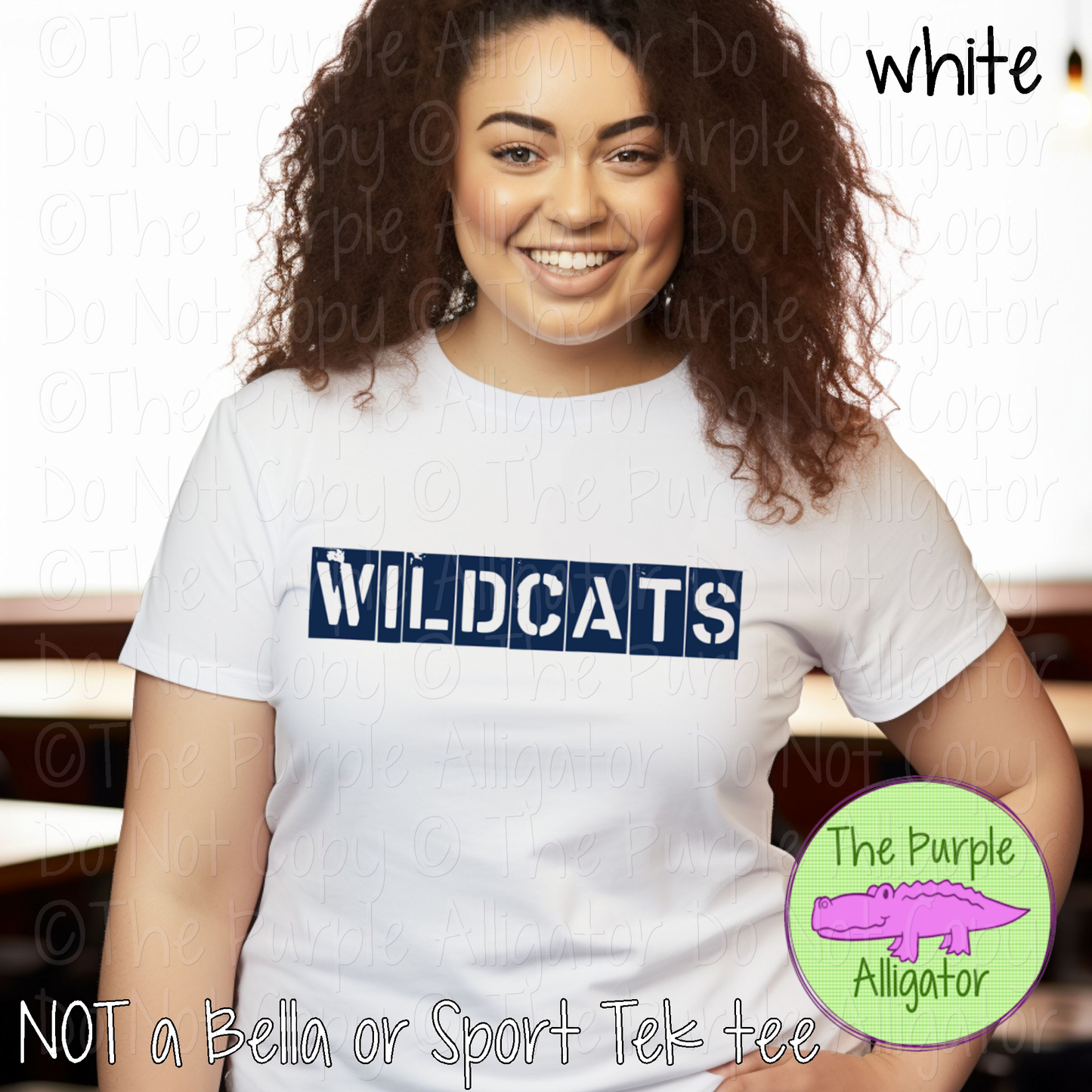 Wildcats Chain of Command Stencil Spirit Wear - The Command Series 0226 TPA