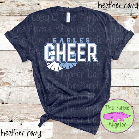 Eagles Cheer SC34 Mascot School Spirit - CHOOSE YOUR DESIGN COLORS - 0625 (d2f TPA)