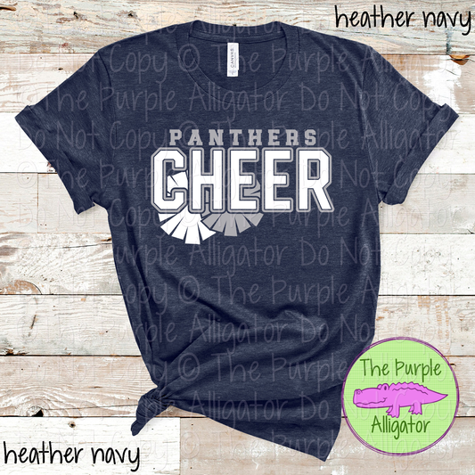 Panthers Cheer SC34 Mascot School Spirit - CHOOSE YOUR DESIGN COLORS - 0625 (d2f TPA)