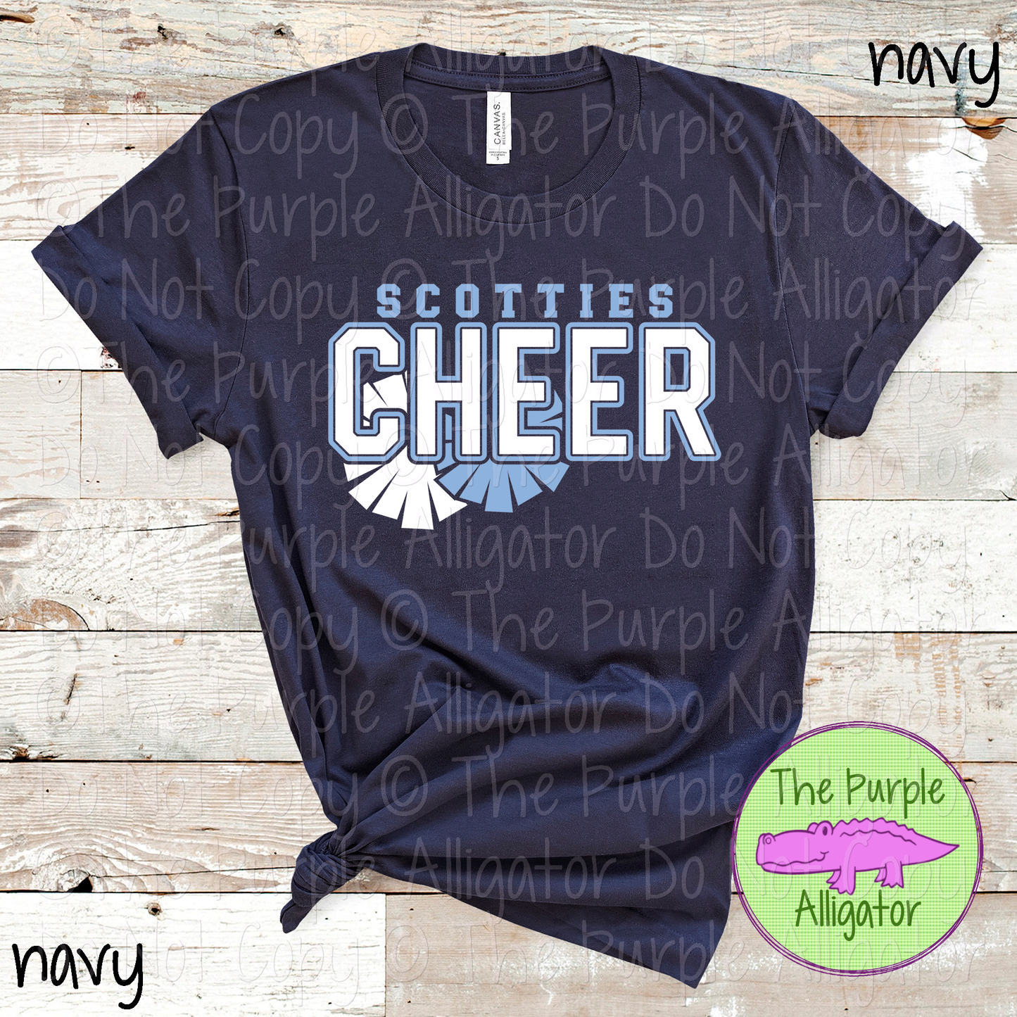 Scotties Cheer SC34 Mascot School Spirit - CHOOSE YOUR DESIGN COLORS - 0625 (d2f TPA)