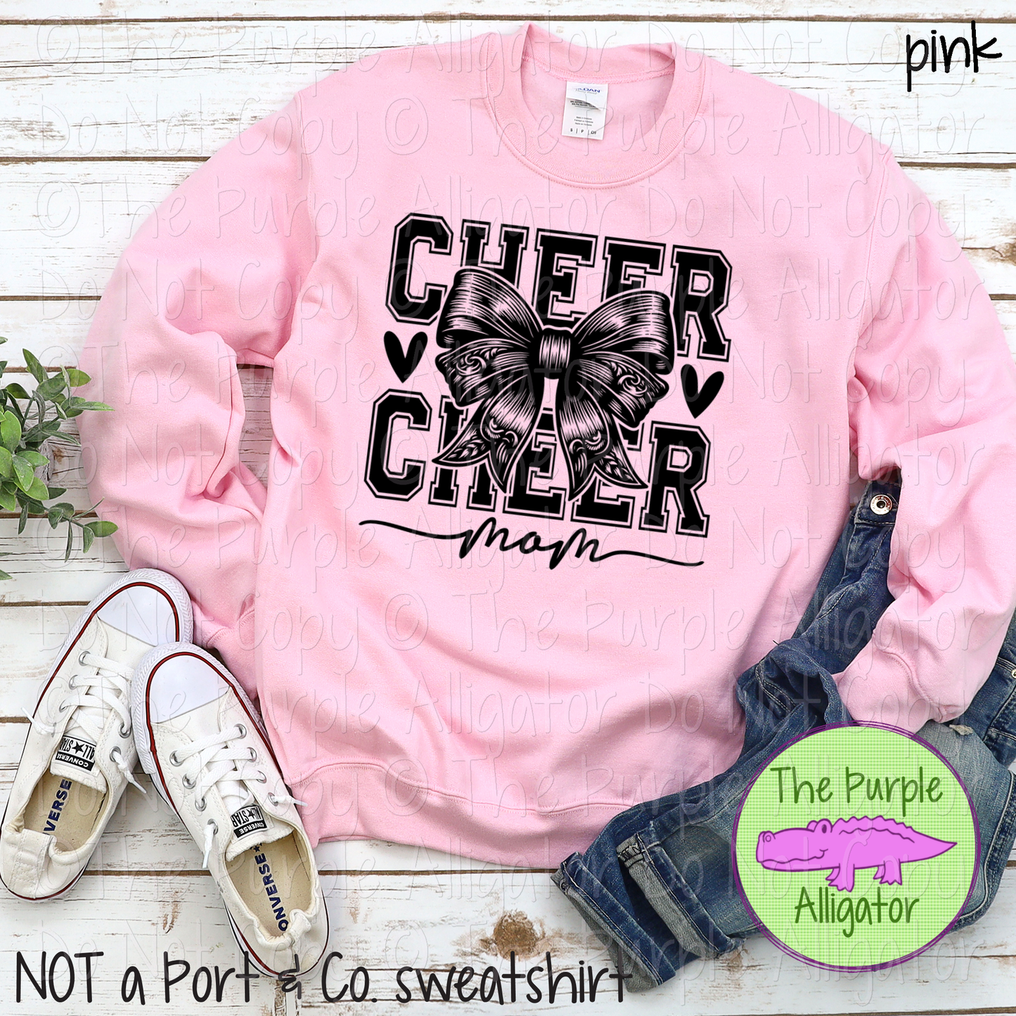 Cheer Mom Bow | Spirit Design for Moms | CHOOSE YOUR DESIGN COLOR - 0225 (d2f DC)