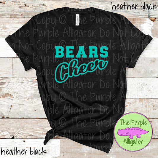 Bears Hollow Cheer SC16 Mascot School Spirit Team Swag - CHOOSE YOUR DESIGN COLOR - 0625 (d2f TPA)