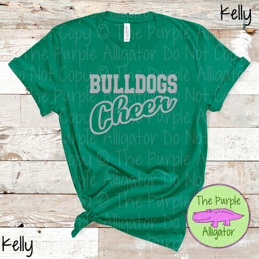 Bulldogs Hollow Cheer SC16 Mascot School Spirit Team Swag - CHOOSE YOUR DESIGN COLOR - 0625 (d2f TPA)