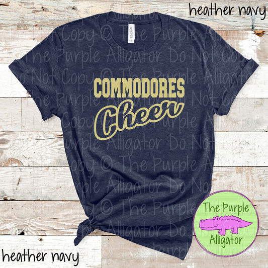 Commodores Hollow Cheer SC16 Mascot School Spirit Team Swag - CHOOSE YOUR DESIGN COLOR - 0625 (d2f TPA)