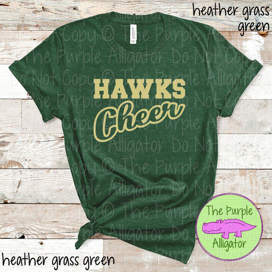Hawks Hollow Cheer SC16 Mascot School Spirit Team Swag - CHOOSE YOUR DESIGN COLOR - 0625 (d2f TPA)