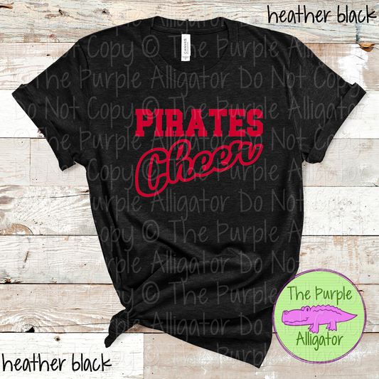 Pirates Hollow Cheer SC16 Mascot School Spirit Team Swag - CHOOSE YOUR DESIGN COLOR - 0625 (d2f TPA)