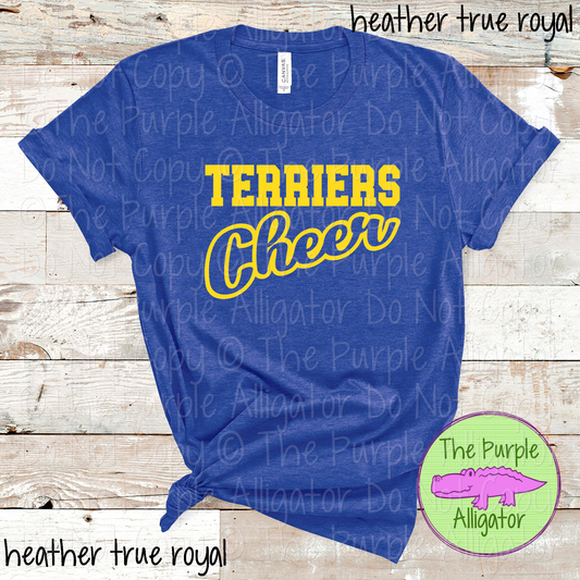 Terriers Hollow Cheer SC16 Mascot School Spirit Team Swag - CHOOSE YOUR DESIGN COLOR - 0625 (d2f TPA)