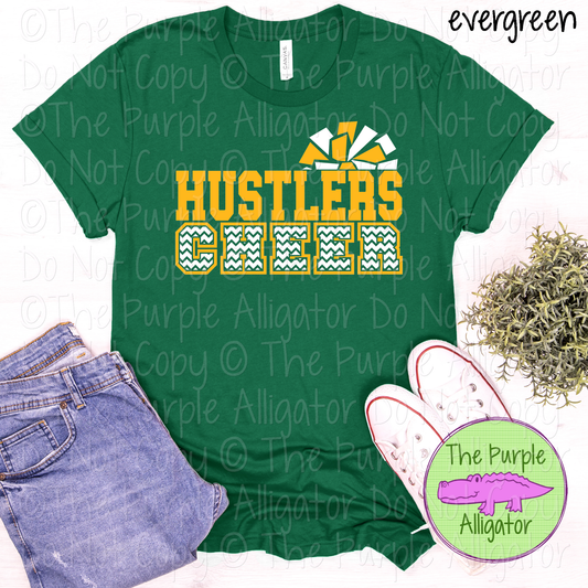Hustlers Cheer SC8 Mascot School Spirit - CHOOSE YOUR DESIGN COLORS - 0625 (d2f TPA)
