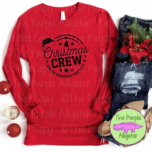 Christmas Crew Holiday Family Design | Script & Varsity Style 1224 (d2f JC)