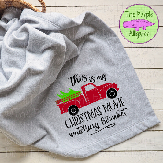 Christmas Movie Truck Blanket 1122 (d2f OtBB)